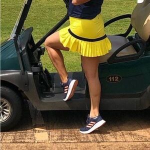 Yellow & Navy Golf/Tennis Skort